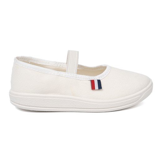 Shelvt Lekkie białe buty z elastycznym paskiem ze sklepu ButyModne.pl w kategorii Trampki dziecięce - zdjęcie 185748637
