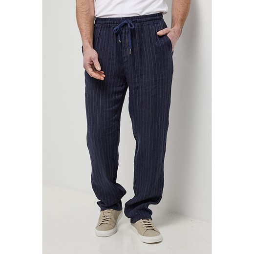 Rodier Lin Lniane spodnie w kolorze granatowym Rodier Lin M/L okazja Limango Polska