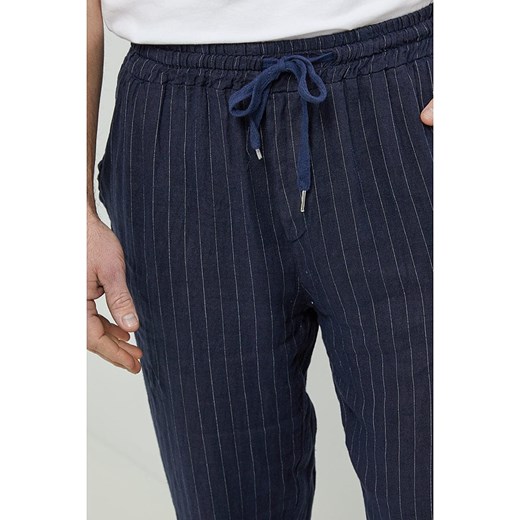 Rodier Lin Lniane spodnie w kolorze granatowym Rodier Lin M/L wyprzedaż Limango Polska
