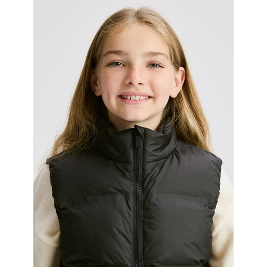 Reserved - Pikowana kamizelka - czarny Reserved 146/152 (10-11 lat) Reserved