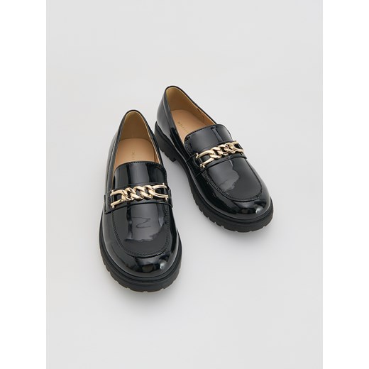Reserved - Loafersy z klamrą - czarny ze sklepu Reserved w kategorii Półbuty dziecięce - zdjęcie 185751666