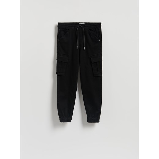 Reserved - Jeansy cargo jogger - czarny ze sklepu Reserved w kategorii Spodnie męskie - zdjęcie 185752456