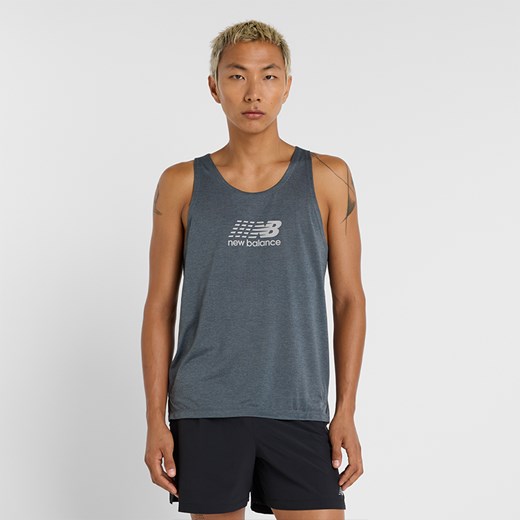 Koszulka męska New Balance MT51200GT – szara ze sklepu New Balance Poland w kategorii T-shirty męskie - zdjęcie 185752599