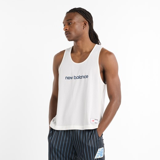 Koszulka męska New Balance MT51608BK – biała ze sklepu New Balance Poland w kategorii T-shirty męskie - zdjęcie 185752616