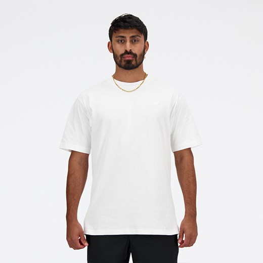 Koszulka męska New Balance MT41533WT – biała ze sklepu New Balance Poland w kategorii T-shirty męskie - zdjęcie 185752656
