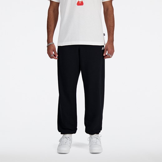 Spodnie męskie New Balance MP41519BK – czarne ze sklepu New Balance Poland w kategorii Spodnie męskie - zdjęcie 185752759