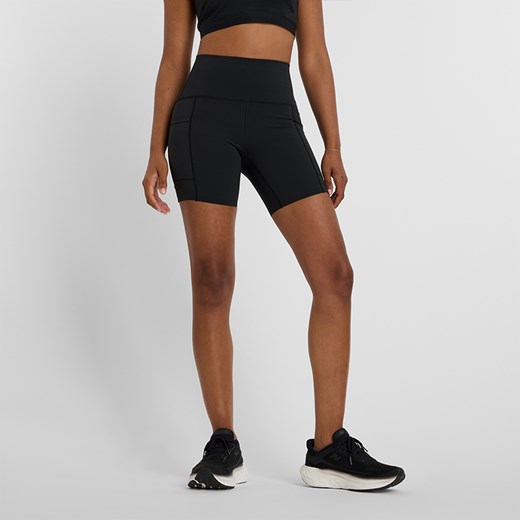 Spodenki damskie New Balance WS51271BK – czarne ze sklepu New Balance Poland w kategorii Szorty - zdjęcie 185752836