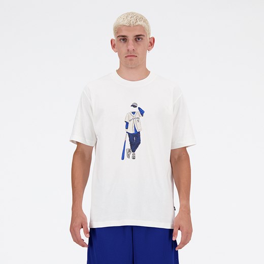 Koszulka męska New Balance MT41577SST – biała ze sklepu New Balance Poland w kategorii T-shirty męskie - zdjęcie 185752907