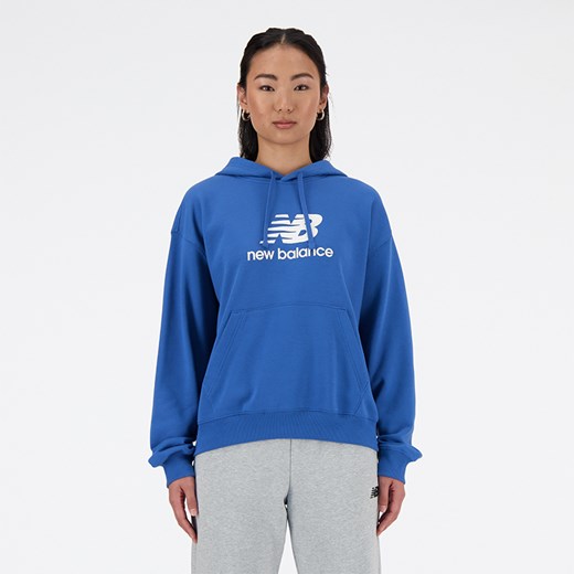 Bluza damska New Balance WT41504BEU – niebieska ze sklepu New Balance Poland w kategorii Bluzy damskie - zdjęcie 185752969