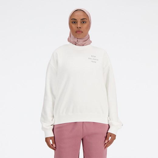 Bluza damska New Balance WT41517WT – biała ze sklepu New Balance Poland w kategorii Bluzy damskie - zdjęcie 185752987
