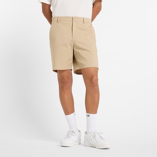 Spodenki męskie New Balance MS51583SOT – beżowe ze sklepu New Balance Poland w kategorii Spodenki męskie - zdjęcie 185752989