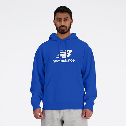 Bluza męska New Balance MT41501BUL – niebieska ze sklepu New Balance Poland w kategorii Bluzy męskie - zdjęcie 185753138
