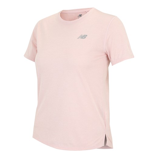 Koszulka damska New Balance WT41253RUH – różowa ze sklepu New Balance Poland w kategorii Bluzki damskie - zdjęcie 185753159