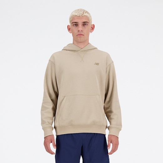 Bluza męska New Balance MT41534SOT – beżowa ze sklepu New Balance Poland w kategorii Bluzy męskie - zdjęcie 185753169