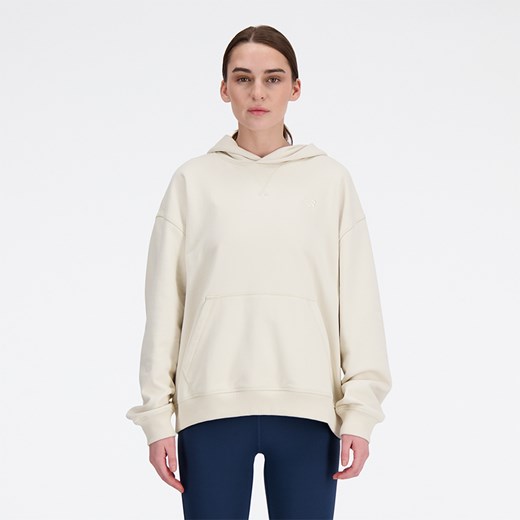 Bluza damska New Balance WT41537LIN – beżowa ze sklepu New Balance Poland w kategorii Bluzy damskie - zdjęcie 185753178