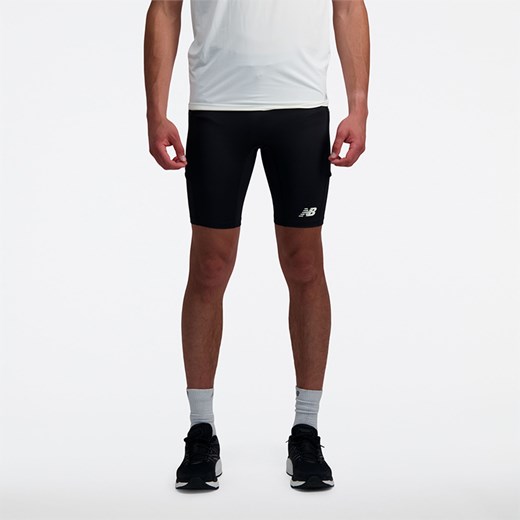 Spodenki męskie New Balance MS33283BK – czarne ze sklepu New Balance Poland w kategorii Spodenki męskie - zdjęcie 185753337