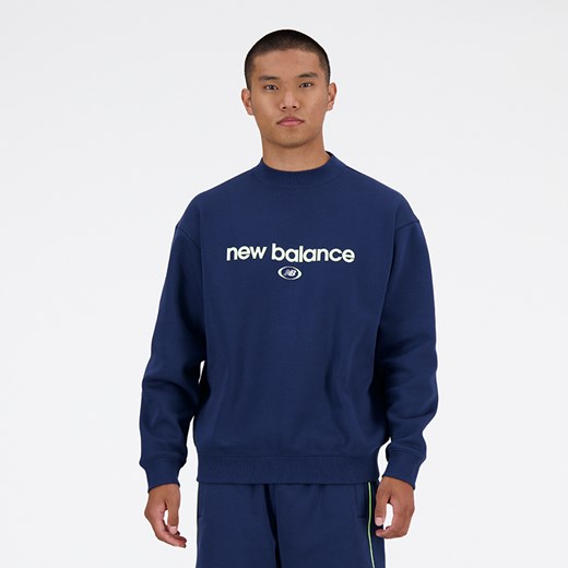 Bluza męska New Balance MT41597NNY – granatowa ze sklepu New Balance Poland w kategorii Bluzy męskie - zdjęcie 185753406