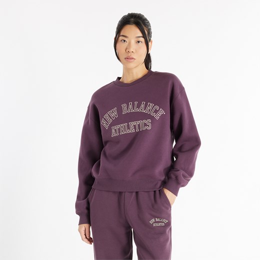 Bluza damska New Balance WT43516PLN – fioletowa ze sklepu New Balance Poland w kategorii Bluzy damskie - zdjęcie 185753407