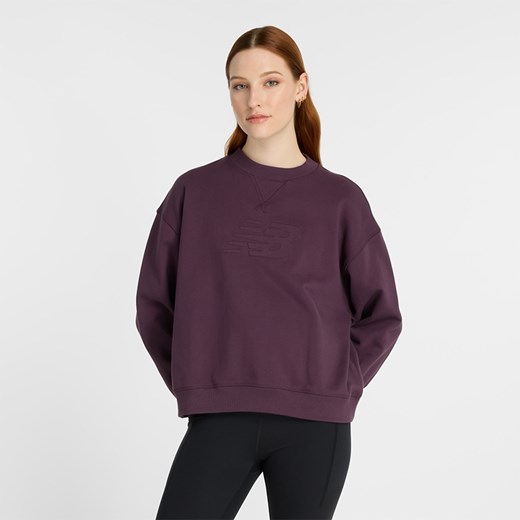 Bluza damska New Balance WT43535PLN – fioletowa ze sklepu New Balance Poland w kategorii Bluzy damskie - zdjęcie 185753419