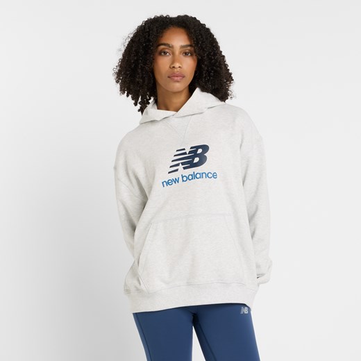 Bluza damska New Balance WT51501AHH – szara ze sklepu New Balance Poland w kategorii Bluzy damskie - zdjęcie 185753455