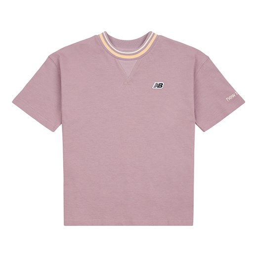Koszulka dziecięca New Balance LAKG0038ICW – różowa ze sklepu New Balance Poland w kategorii Bluzki dziewczęce - zdjęcie 185753457