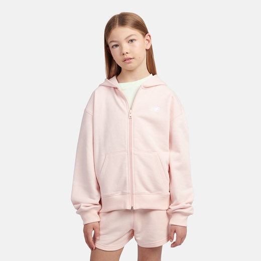 Bluza dziecięca New Balance LAKG0057PIE – różowa ze sklepu New Balance Poland w kategorii Bluzy dziewczęce - zdjęcie 185753536