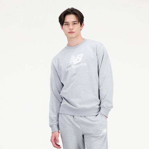 Bluza męska New Balance MT31538AG – szara ze sklepu New Balance Poland w kategorii Bluzy męskie - zdjęcie 185753618