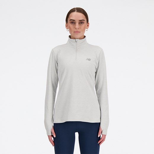 Bluza damska New Balance WT41150AHH – szara ze sklepu New Balance Poland w kategorii Bluzy damskie - zdjęcie 185753627