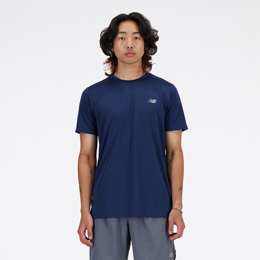Koszulka męska New Balance MT41222NNY – granatowa ze sklepu New Balance Poland w kategorii T-shirty męskie - zdjęcie 185753629