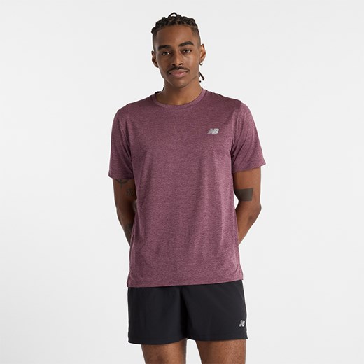 Koszulka męska New Balance MT41253FDP – fioletowa ze sklepu New Balance Poland w kategorii T-shirty męskie - zdjęcie 185753668