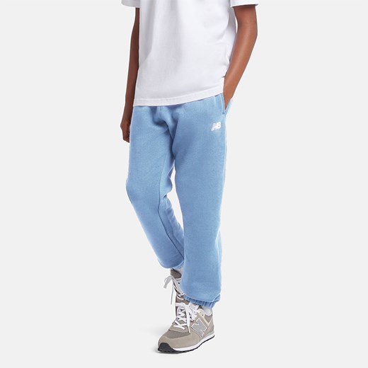Spodnie dziecięce New Balance LAKB0007HEB – niebieskie ze sklepu New Balance Poland w kategorii Spodnie chłopięce - zdjęcie 185753706