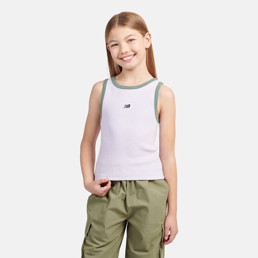 Koszulka dziecięca New Balance LAKG0139RIG – różowa ze sklepu New Balance Poland w kategorii Bluzki dziewczęce - zdjęcie 185753828
