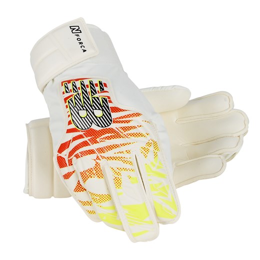 Rękawice bramkarskie juniorskie New Balance GK23311JWFH – białe ze sklepu New Balance Poland w kategorii Rękawiczki dziecięce - zdjęcie 185753865