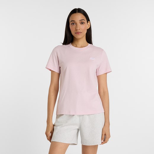 Koszulka damska New Balance WT41509RSG – różowa ze sklepu New Balance Poland w kategorii Bluzki damskie - zdjęcie 185753999