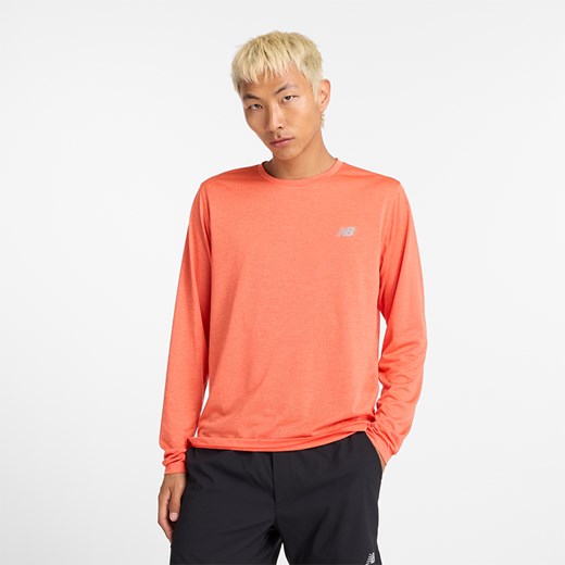 Koszulka męska New Balance MT41256NFH – pomarańczowa ze sklepu New Balance Poland w kategorii T-shirty męskie - zdjęcie 185754065