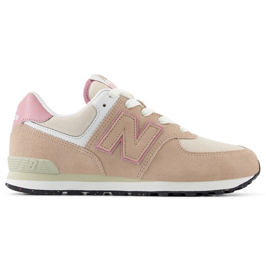 Buty dziecięce New Balance GC574QTC – beżowe ze sklepu New Balance Poland w kategorii Buty sportowe dziecięce - zdjęcie 185754077