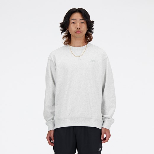 Bluza męska New Balance MT41506AHH – szara ze sklepu New Balance Poland w kategorii Bluzy męskie - zdjęcie 185754085