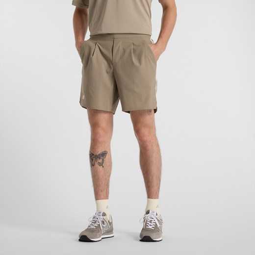 Spodenki męskie New Balance MS41401ADS – beżowe ze sklepu New Balance Poland w kategorii Spodenki męskie - zdjęcie 185754115