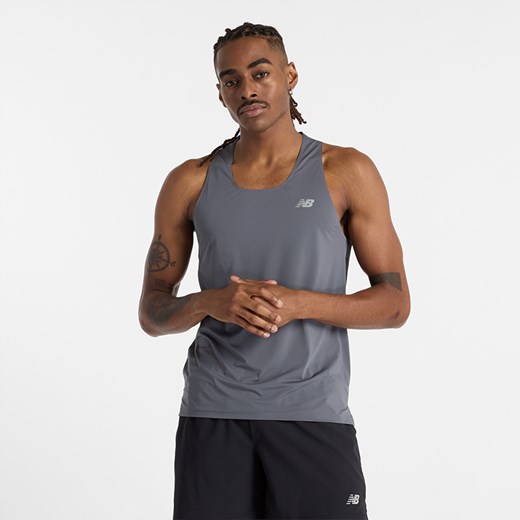 Koszulka męska New Balance MT43512GT – szara ze sklepu New Balance Poland w kategorii T-shirty męskie - zdjęcie 185754135