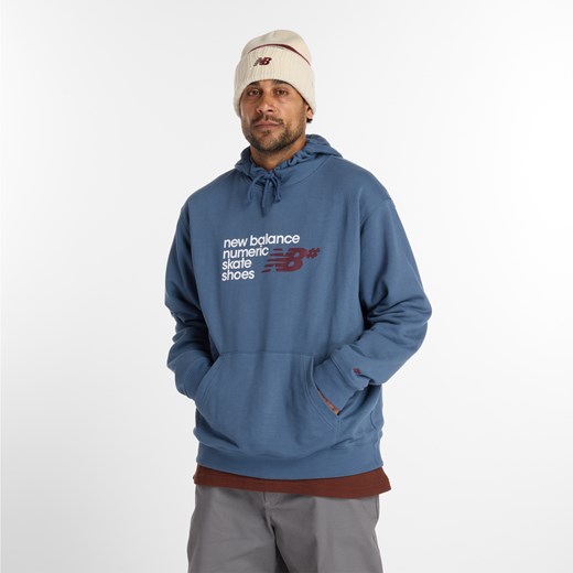 Bluza męska New Balance Numeric MT51954VTI – niebieska ze sklepu New Balance Poland w kategorii Bluzy męskie - zdjęcie 185754155