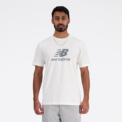 Koszulka męska New Balance MT41502WT – biała ze sklepu New Balance Poland w kategorii T-shirty męskie - zdjęcie 185754195