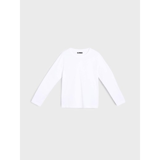Sinsay - Koszulka basic z długimi rękawami - biały Sinsay XL Sinsay