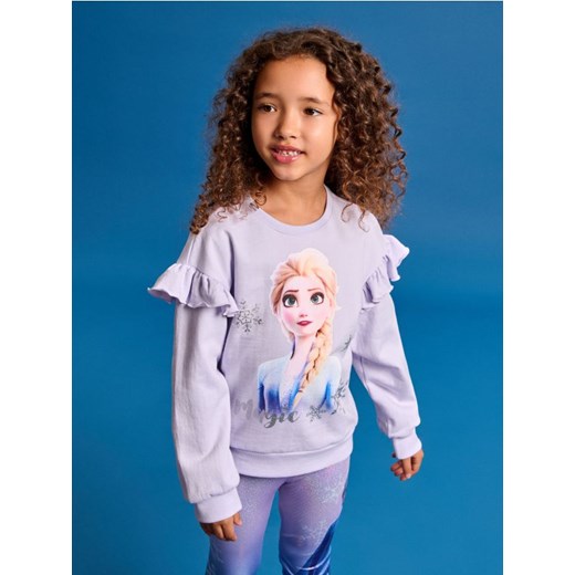 Sinsay - Bluza z falbankami Frozen - fioletowy ze sklepu Sinsay w kategorii Bluzy dziewczęce - zdjęcie 185754748