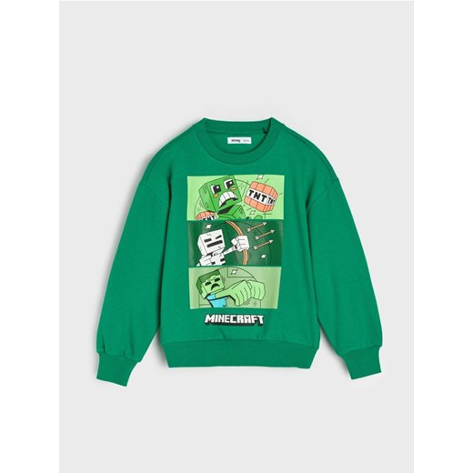 Sinsay - Bluza Minecraft - zielony ze sklepu Sinsay w kategorii Bluzy chłopięce - zdjęcie 185754765