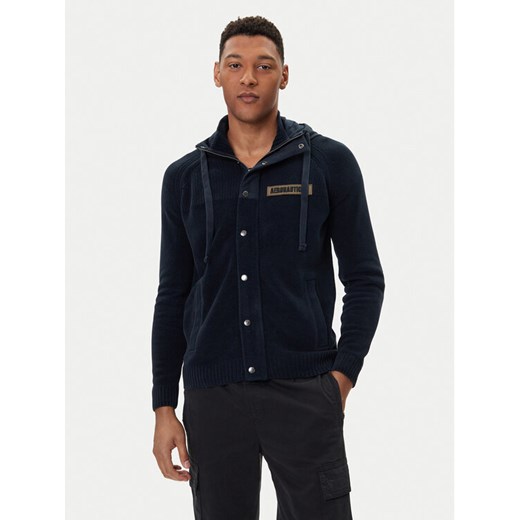Aeronautica Militare Bluza 252MA1575UL00539 Granatowy Regular Fit ze sklepu MODIVO w kategorii Bluzy męskie - zdjęcie 185754946
