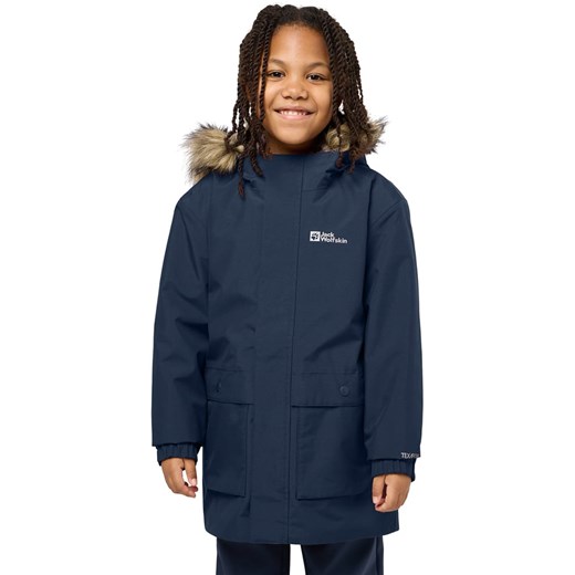 Jack Wolfskin Parka 3w1 &quot;Cosy Bear&quot; w kolorze granatowym ze sklepu Limango Polska w kategorii Kurtki chłopięce - zdjęcie 185756077