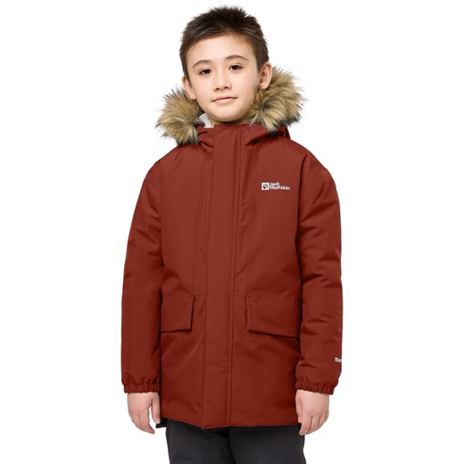 Jack Wolfskin Parka &quot;Cosy Bear&quot; w kolorze czerwonym ze sklepu Limango Polska w kategorii Kurtki chłopięce - zdjęcie 185756099