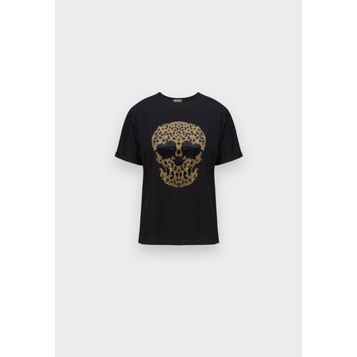 Bawełniany t-shirt z aplikacją ze sklepu Molton w kategorii Bluzki damskie - zdjęcie 185756455