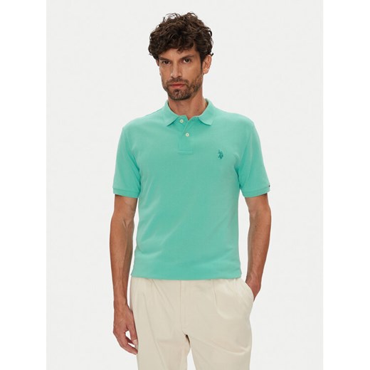 U.S. Polo Assn. Polo MUP3312 Niebieski Regular Fit ze sklepu MODIVO w kategorii T-shirty męskie - zdjęcie 185757447