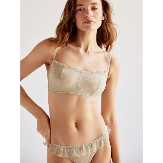 Reserved - Miękki biustonosz - jasnozielony Reserved S Reserved